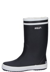 Aigle gef�tterter Kindergummistiefel LOLLY POP FUR 2 blau