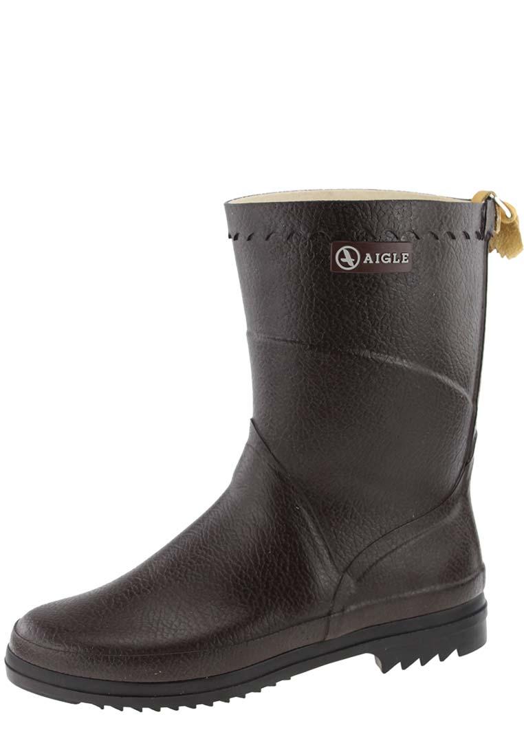 Komprimere Katedral Vores firma Aigle -BISON LADY brown- Rubber Boots - a half-height universal women's  natural rubber boot