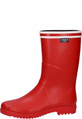Kurzer Gummistiefel f�r Damen CHANTEBOOT STRIPES rouge von Aigle | Jetzt entdecken