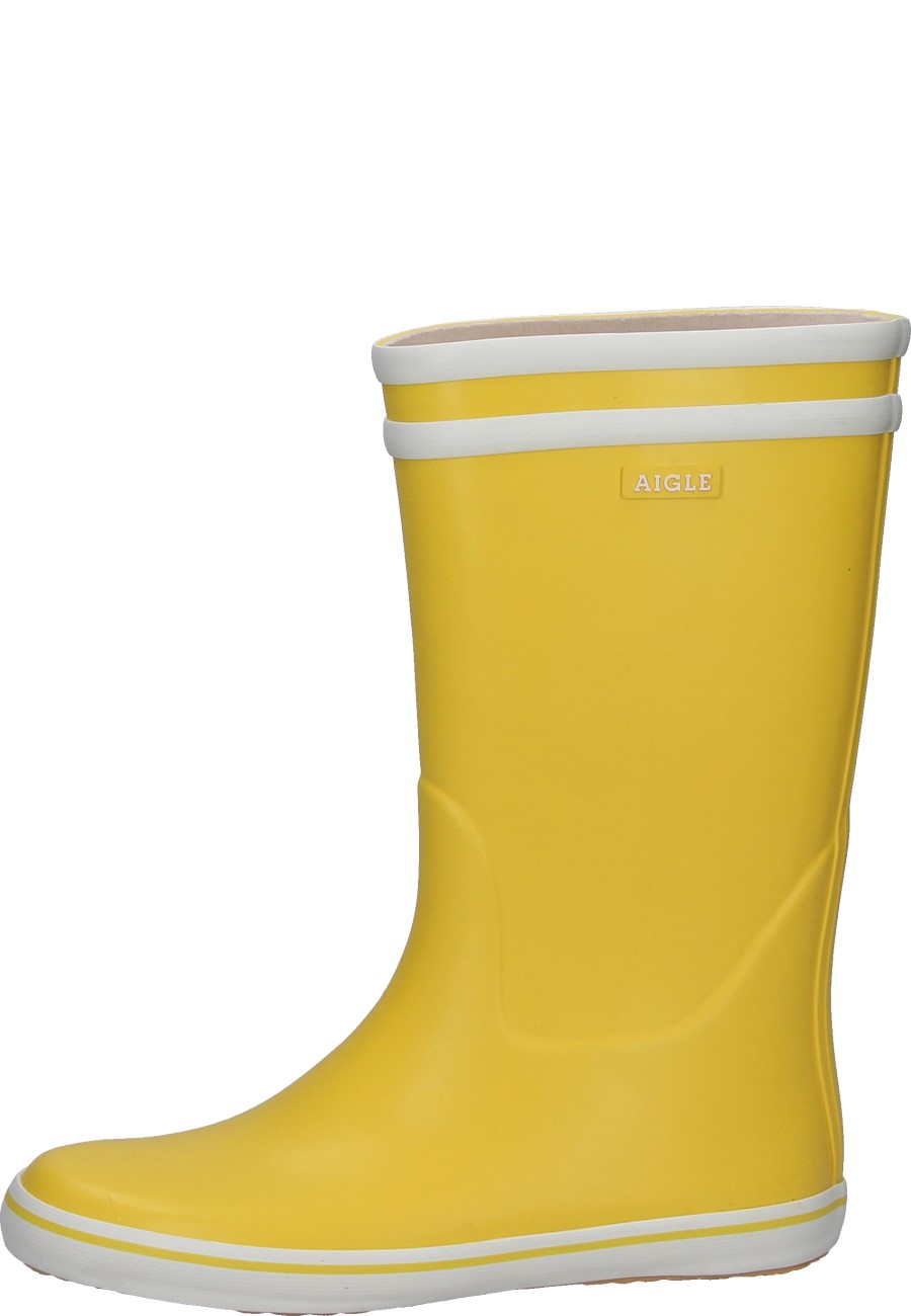 Aigle MALOUINE Rubber Boots yellow modern and trendy new welly