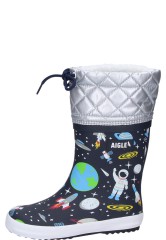 Wasserdichte und warm gefütterte Kinderstiefel GIBOULEE PRINT 2 SPACE von Aigle Wasserdichte und warm gefütterte Kinderstiefel GIBOULEE PRINT 2 SPACE von Aigle