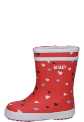 Wasserdichte warme Kindergummistiefel BABY FLAC FUR PRI