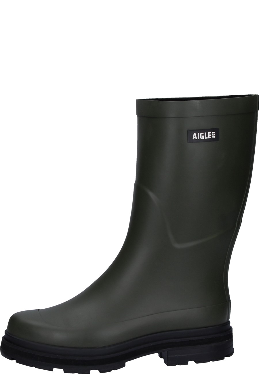 Aigle Mid Rain Uomo Olivine Stivali Di Gomma