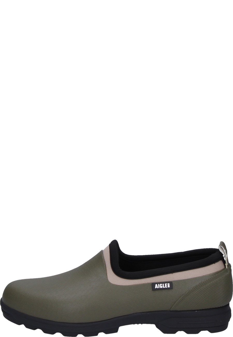 Comfortable rubber clog LESSFOR M 2 khaki for men by Aigle