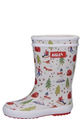 Gefütterter Kindergummistiefel LOLLY POP FUR von Aigle Gefütterter Kindergummistiefel LOLLY POP FUR von Aigle