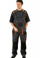 Arbeitshose - Latzhose in grau der Marke Terratrend