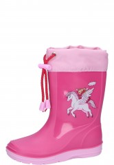 Beck Kindergummistiefel EINHORN pink
