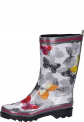 Gummistiefel Schmetterling mit fr�hlingshaftem Printmuster f�r Damen von Beck