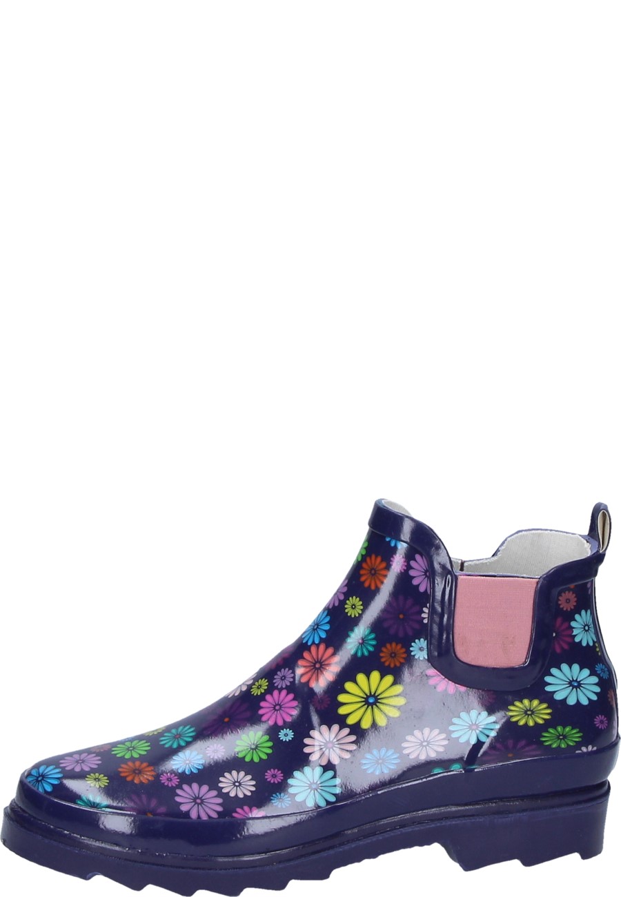 Beck Damen Gummistiefelette BLÜTENMEER lila Beck Damen Gummistiefelette BLÜTENMEER lila