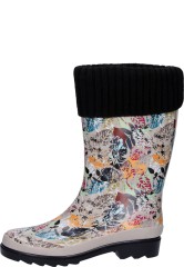 Halbhoher Wintergummistiefel HERBST multicolor für Damen von Beck Halbhoher Wintergummistiefel HERBST multicolor für Damen von Beck