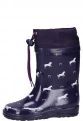Kindergummistiefel Pferde lila vom Label Beck Kindergummistiefel Pferde lila vom Label Beck