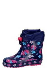 Warm gef�tterte Gummistiefel GL�CKSK�FER blau f�r Kinde