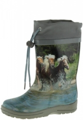 Kindergummistiefel Pferde multicolor von Beck Kindergummistiefel Pferde multicolor von Beck