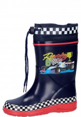 Kindergummistiefel Racing dunkelblau von Beck Kindergummistiefel Racing dunkelblau von Beck