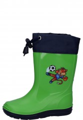 Grüner Kindergummistiefel TIGER mit coolem Print von Beck Grüner Kindergummistiefel TIGER mit coolem Print von Beck