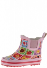 Kindergummistiefelette Memory rosa von Beck Kindergummistiefelette Memory rosa von Beck
