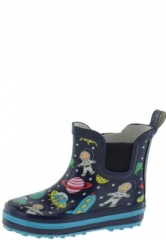 Kindergummistiefelette Space dunkelblau von Beck Kindergummistiefelette Space dunkelblau von Beck