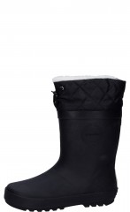 Warme Kindergummistiefel von Druppies in schwarz
