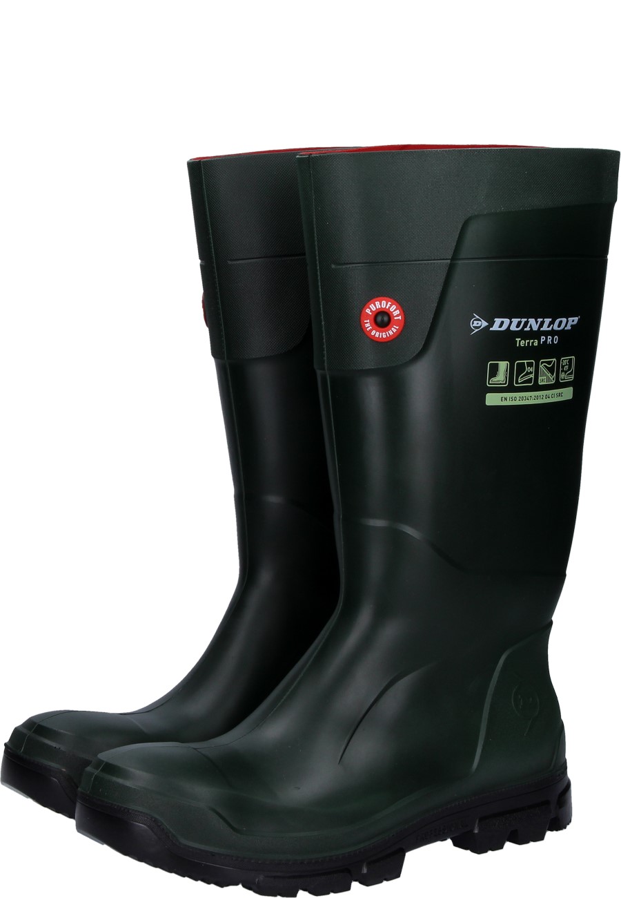 DUNLOP TerraPRO, Construction Boot voor volwassenen, uniseks, groen/zwart, 42 EU, Groen Zwart, 42 EU