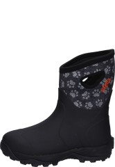 Fella Damen Gummistiefel JEANNIE MID BLACK | mit Pf�tchen Design
