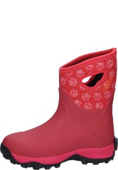 Fella Damen Gummistiefel JEANNIE MID HIMBEERE RED | mit Pf�tchen Design