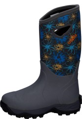 Modischer Damen Gummistiefel ANNIE HIGH GREY/BLUEvon Fe