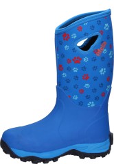 Modischer Fella Damen Gummistiefel PAW WALKER HIGH BLUE Modischer Fella Damen Gummistiefel PAW WALKER HIGH BLUE