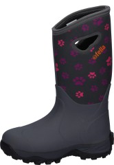 Modischer Damen Gummistiefel PAW WALKER HIGH GREY von Fella Modischer Damen Gummistiefel PAW WALKER HIGH GREY von Fella