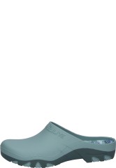 Gevavi Gartenschuh NATULIVE BLUMEN t�rkis | Ein robuster Damen-Gartenclog 