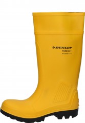 Dunlop Purofort Professional gelb mit Stahlkappe und Trittschutz