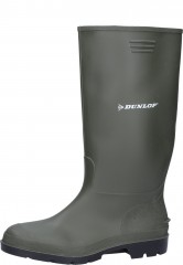 Grüner preiswerter Gummistiefel aus PVC von Dunlop Grüner preiswerter Gummistiefel aus PVC von Dunlop