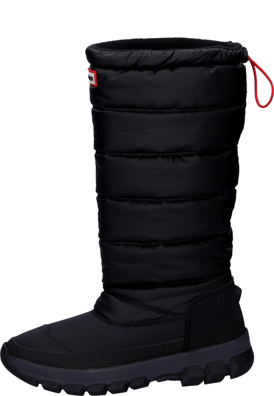 Hohe Hunter Winterstiefel Original Insulated Snow Boot Tall Schwarz 6382