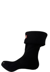 Hunter kurze Gummistiefel Socken FLEECE SHORT BOOT SOCK schwarz