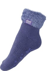 Flauschige Lounge Socken LAVENDER lila f�r Damen von He