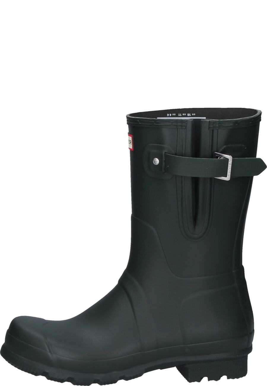 Original Short Side Adjustable dark olive men´s wellington boot by Hunter