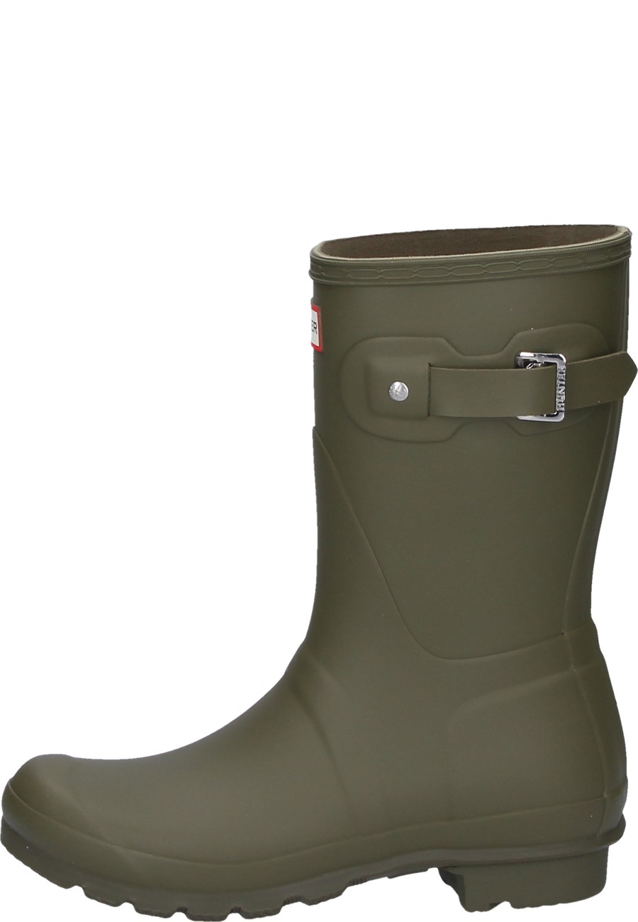 olive green short hunter boots