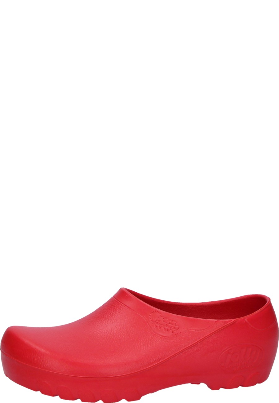 Jolly Fashion by Alsa. a red PU shoe with a removable cork footbed
