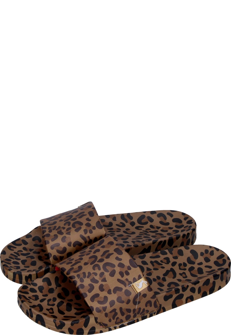 Joules 2024 leopard sliders