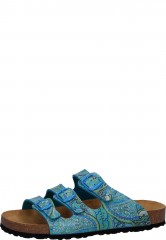 Hausschuh f�r Damen LICO Bioline Lady t�rkis/lemon 