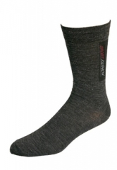 Socke f�r jeden Anla� aus 70% Schurwolle/30% Polyamid in grau