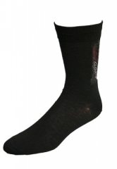 Socke f�r jeden Anla� aus 70% Schurwolle/30% Polyamid in schwarz
