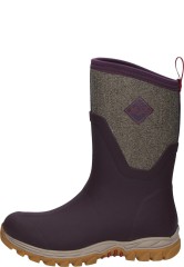 Warmer Kurzgummistiefel ARCTIC SPORT II MID bordeaux/tweed für Damen von Muckboot Warmer Kurzgummistiefel ARCTIC SPORT II MID bordeaux/tweed für Damen von Muckboot