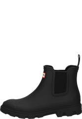 Schwarze Gummistiefelette DOWNPOUR CHELSEA von Hunter Schwarze Gummistiefelette DOWNPOUR CHELSEA von Hunter