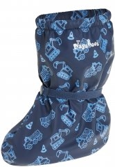 Playshoes gef�tterte Regenf��linge BAUSTELLEN-Print f�r Kleinkinder