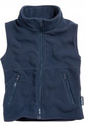 Warme blaue Kinderweste aus Fleece von Playshoes 