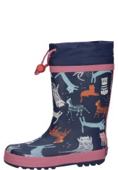 Kindergummistiefel KATZEN blau von Playshoes Kindergummistiefel KATZEN blau von Playshoes