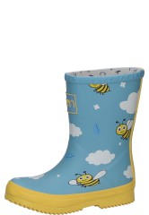 Kindergummistiefel BEES hellblau von Rajn