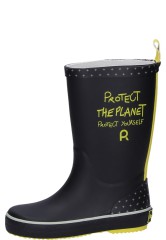 Kindergummistiefel PROTECT THE PLANET KIDS Black Kindergummistiefel PROTECT THE PLANET KIDS Black