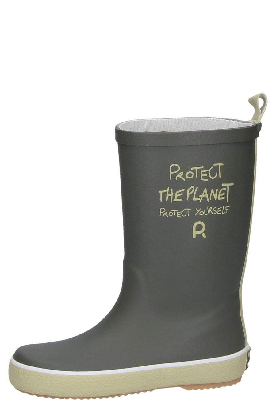 Rouchette children s rubber boots Botte PROTECT THE PLANET KIDS khaki