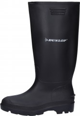Schwarzer preiswerter Gummistiefel aus PVC von Dunlop Schwarzer preiswerter Gummistiefel aus PVC von Dunlop